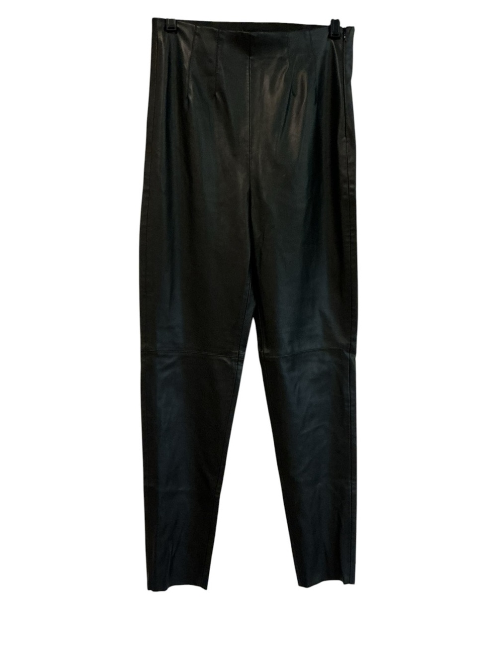 Zara Black Faux Leather Pull On Pants Sz M